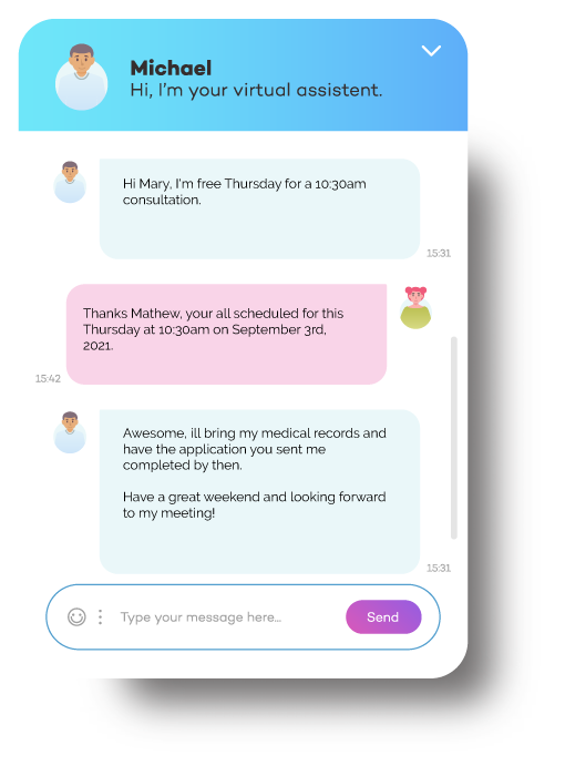 Text-conversation AI Technology That Schedules Therapy Sessions